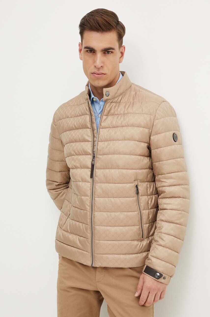 Joop! geaca barbati, culoarea bej, de tranzitie, 30042623