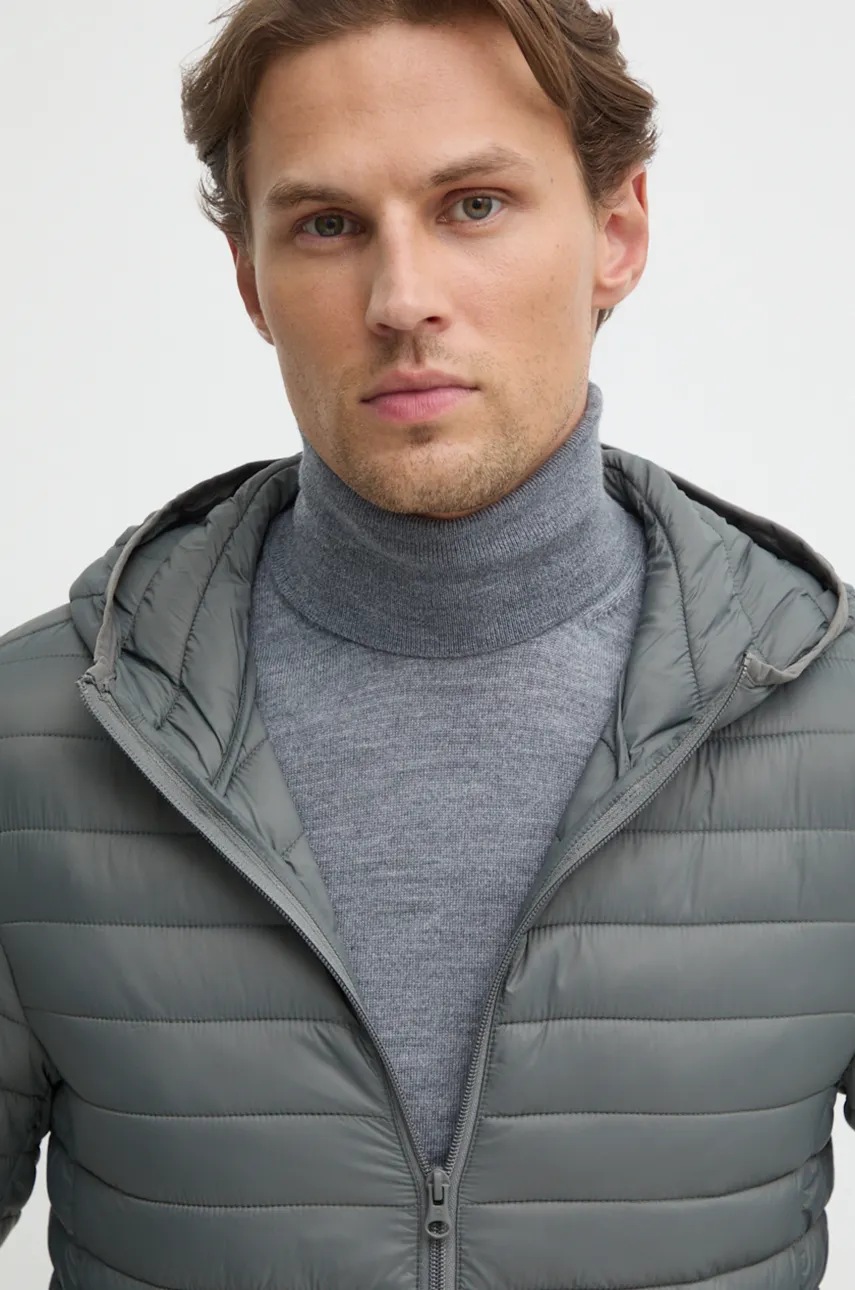 Куртка United Colors of Benetton чоловіча колір сірий перехідна 2BA2UN02O 