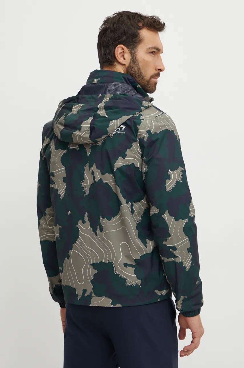 Куртка EA7 Emporio Armani чоловіча колір зелений перехідна PNGIZ.6DPB58 