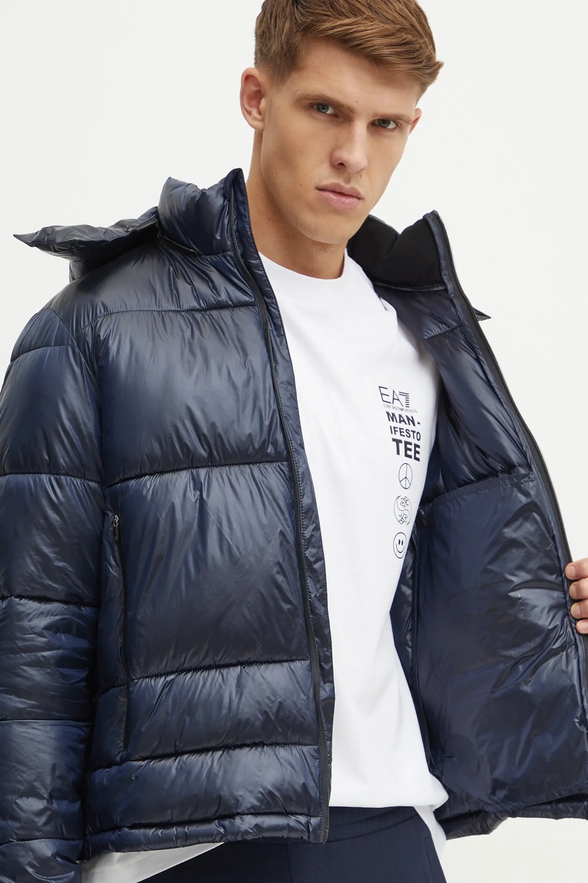 Куртка EA7 Emporio Armani чоловіча колір синій зимова PN2MZ.6DPB71 