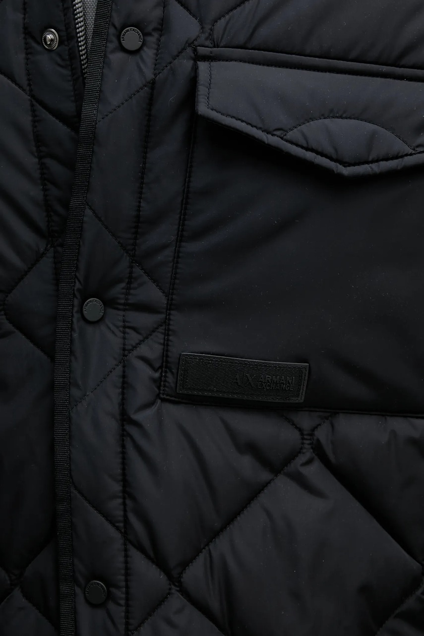 Куртка Armani Exchange чоловіча колір чорний перехідна 6DZB04 ZN4XZ 