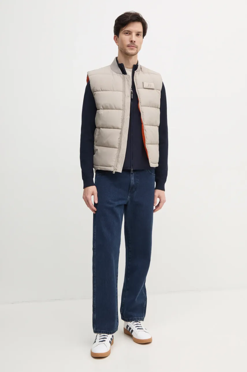 Безрукавка Alpha Industries мужская цвет бежевый зимняя 118109 Безрукавка Alpha Industries мужская цвет бежевый зимняя 118109