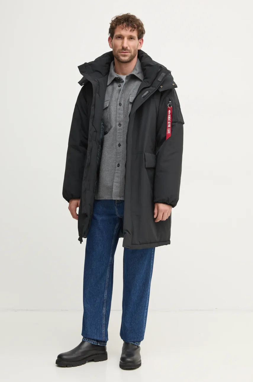Куртка Alpha Industries мужская цвет чёрный зимняя 148124 Куртка Alpha Industries мужская цвет чёрный зимняя 148124