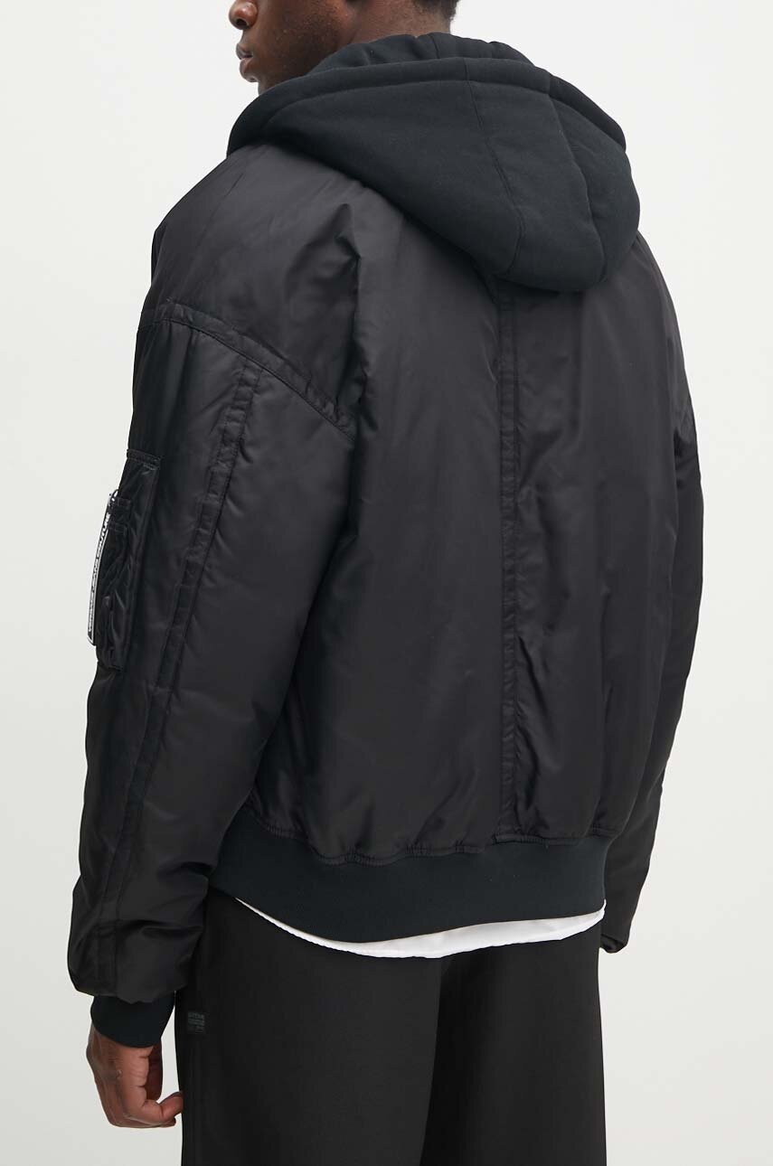 Μπουφάν Versace Jeans Couture χρώμα: μαύρο, 77GAU401 CQD46 φωτογραφία