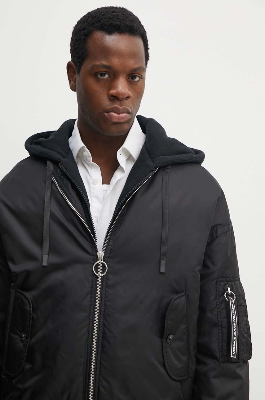 Μπουφάν Versace Jeans Couture χρώμα: μαύρο, 77GAU401 CQD46 φωτογραφία