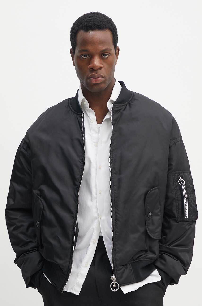 Μπουφάν Versace Jeans Couture χρώμα: μαύρο, 77GAU401 CQD46 φωτογραφία