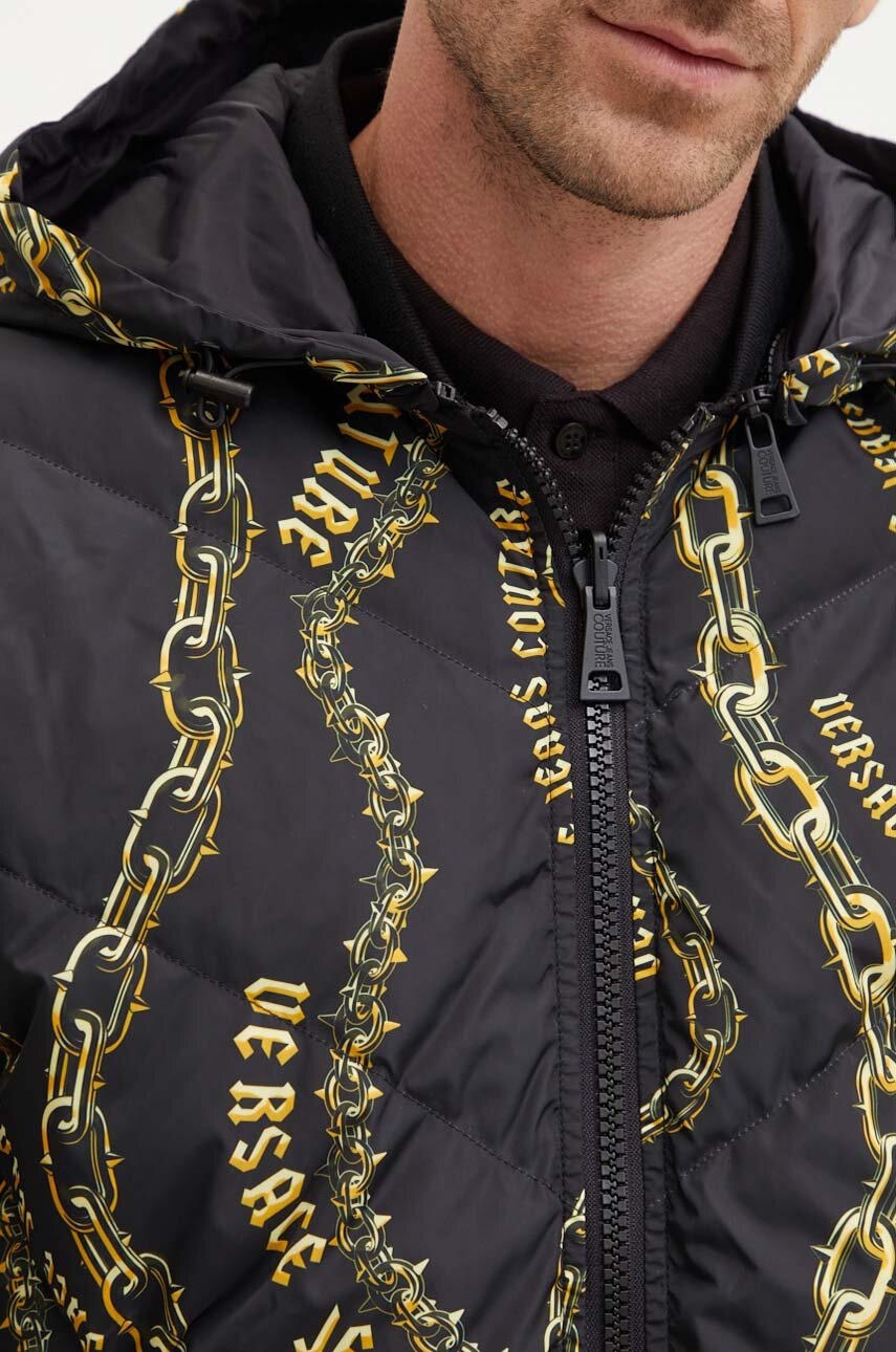 Двостороння пухова куртка Versace Jeans Couture чоловіча колір чорний зимова 77GAUD17 CQD56 
