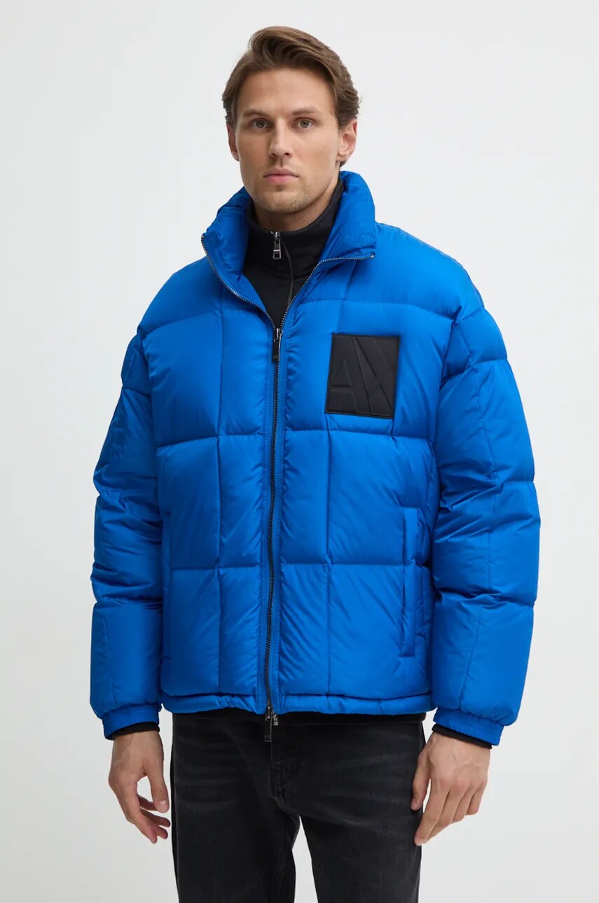 Armani Exchange geaca de puf barbati, de iarna, oversize, 6DZB21 ZN4XZ
