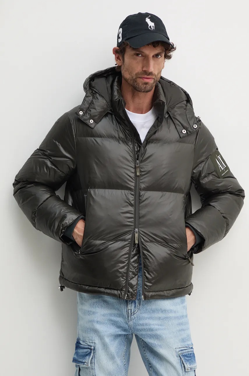

Пухено яке Armani Exchange в зелено зимен модел 8NZB70 ZNYNZ, Зелен