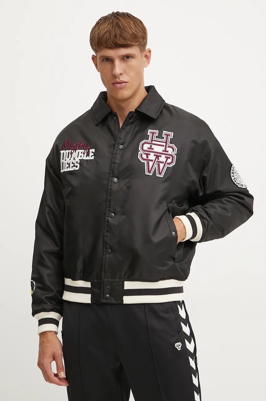 Hummel geaca barbati, culoarea negru, de tranzitie, 225952
