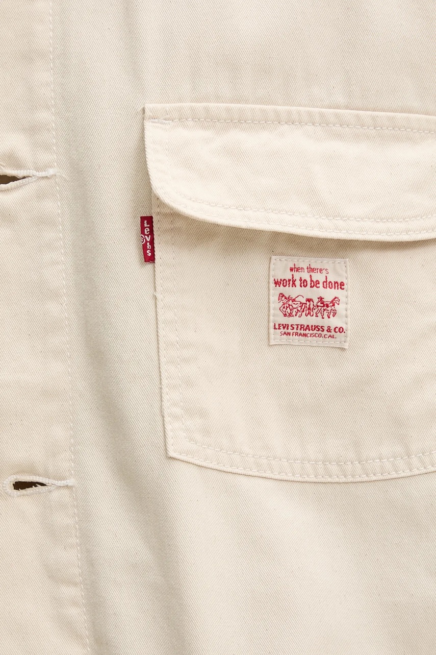 Τζιν μπουφάν Levi's ανδρικό, χρώμα: μπεζ, A0744 φωτογραφία