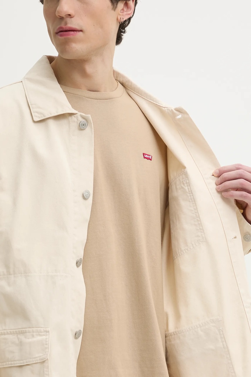 Τζιν μπουφάν Levi's ανδρικό, χρώμα: μπεζ, A0744 φωτογραφία