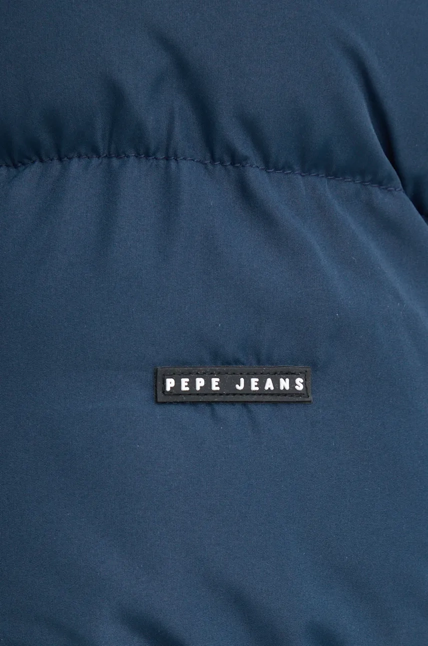 Jakna Pepe Jeans TOBIAS Za Muškarce, Boja: Tamno Plava, Za Zimu, PM403031