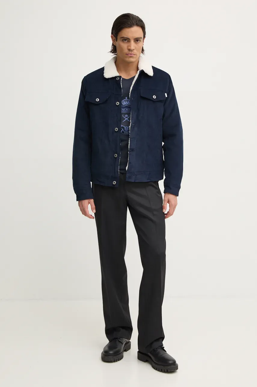 Вельветовая куртка Pepe Jeans THRIS цвет синий переходная PM403035 Вельветовая куртка Pepe Jeans THRIS цвет синий переходная PM403035