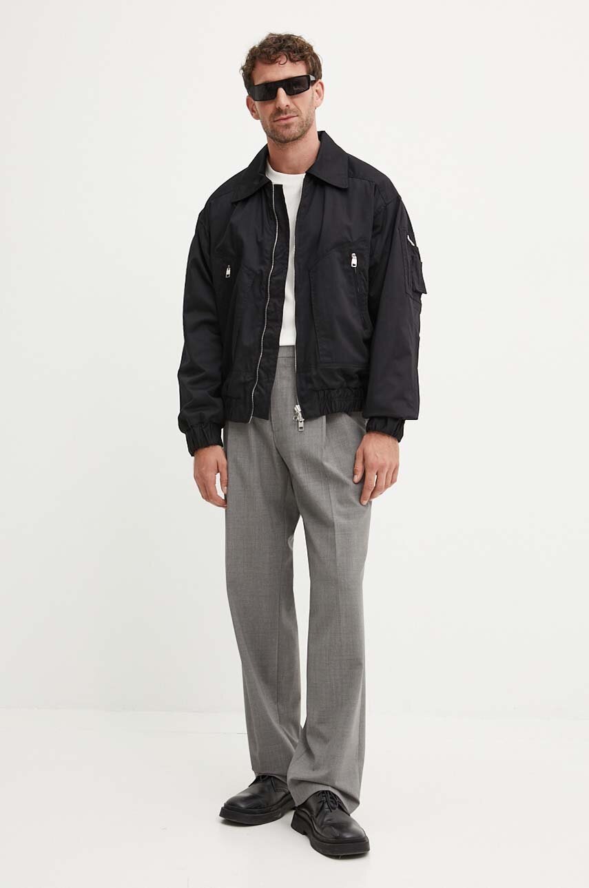 Βαμβακερό σακάκι IRO χρώμα: μαύρο, MP137CLOONY φωτογραφία