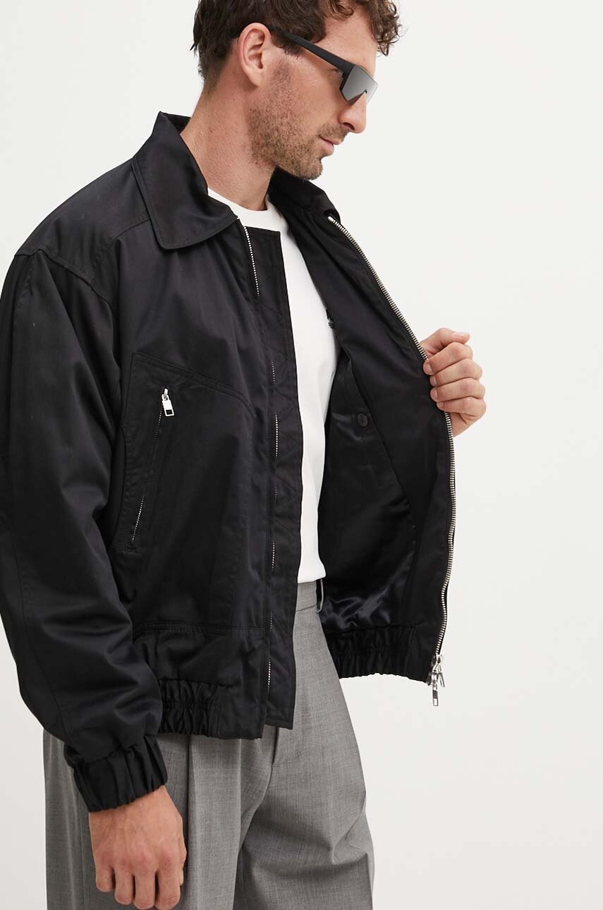 Βαμβακερό σακάκι IRO χρώμα: μαύρο, MP137CLOONY φωτογραφία