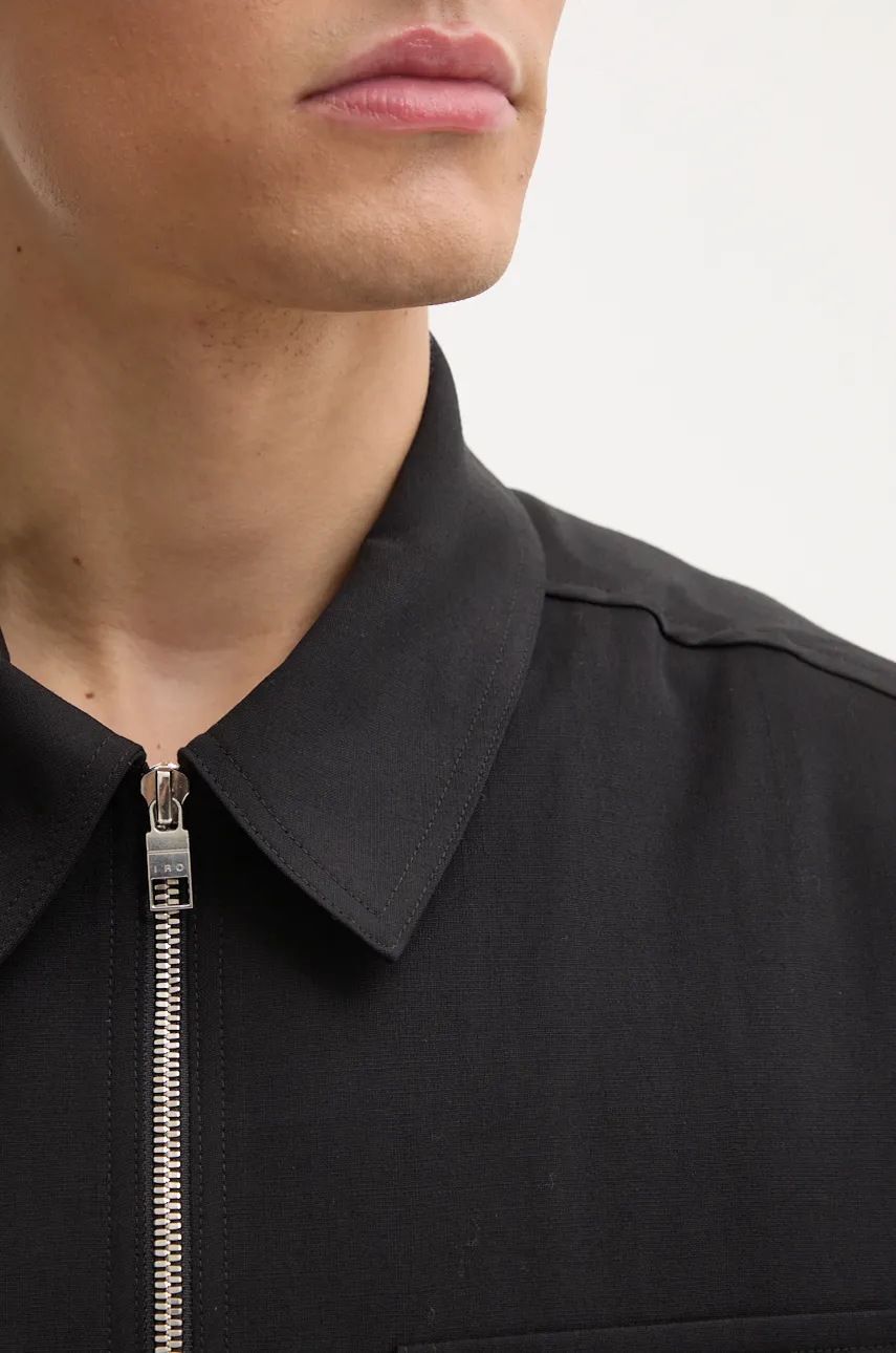 Μπουφάν IRO χρώμα: μαύρο, MP100LYESS φωτογραφία