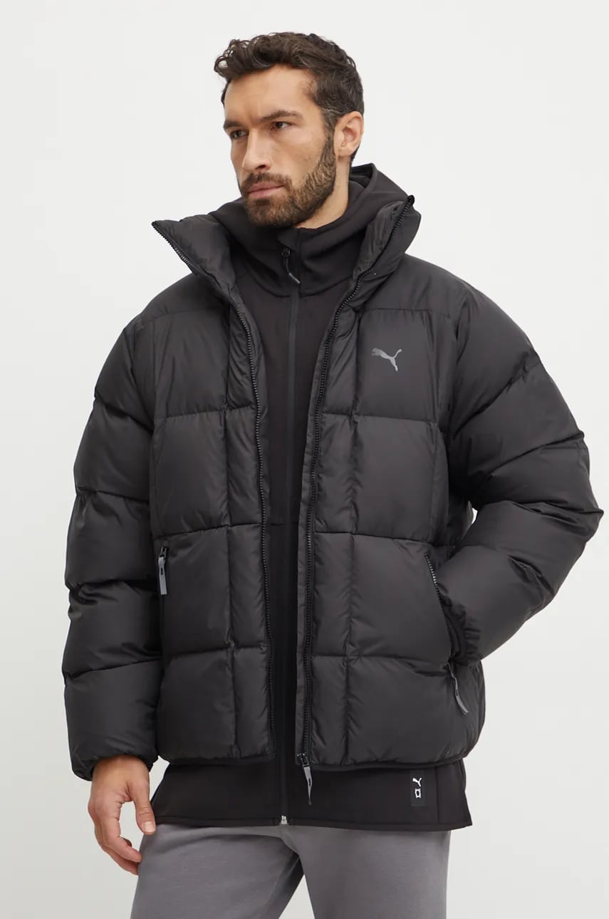 Puma geaca Puffer Jacket barbati, culoarea negru, de iarna, 626506 Puma geaca Puffer Jacket barbati, culoarea negru, de iarna, 626506