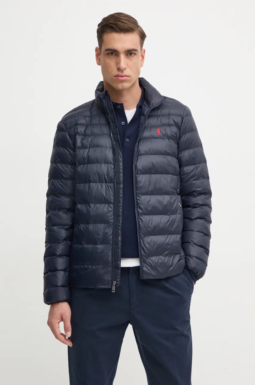 Levně Bunda Polo Ralph Lauren pánská, tmavomodrá barva, přechodná, 710940238