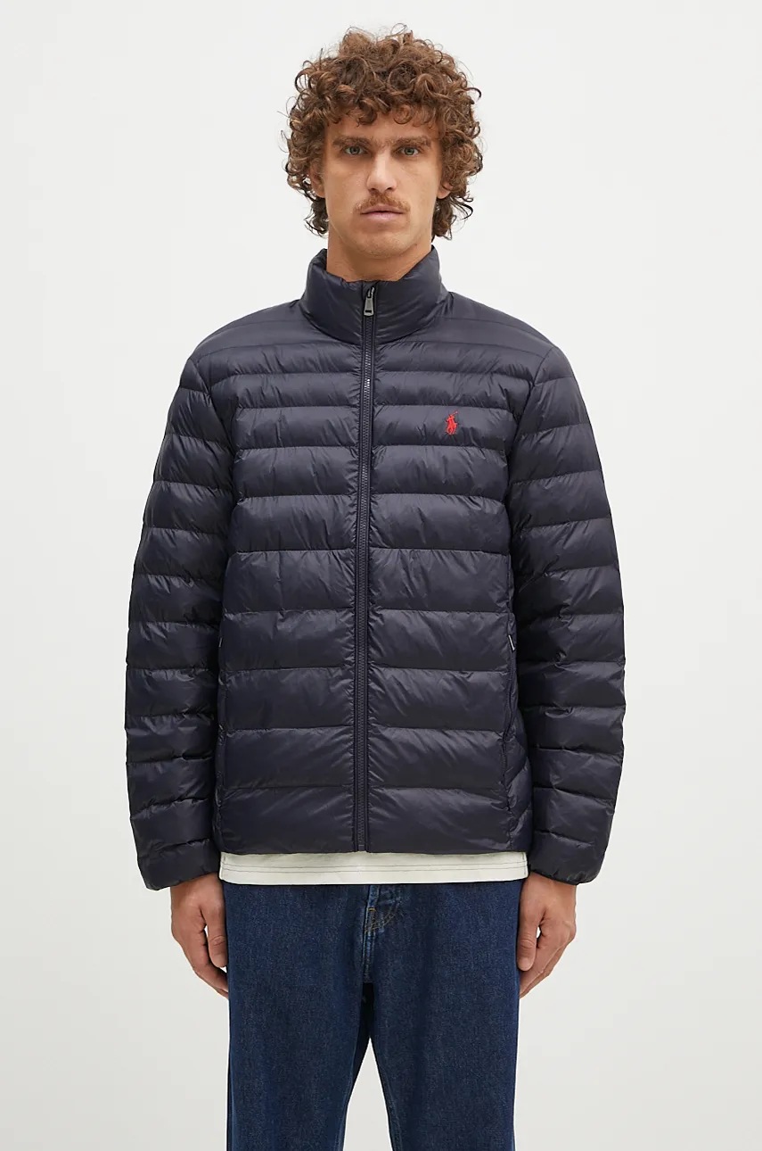 Bunda Polo Ralph Lauren pánská, tmavomodrá barva, přechodná, 710940238