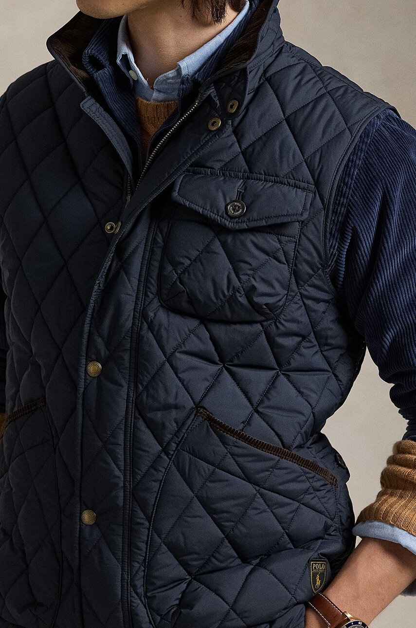 Безрукавка Polo Ralph Lauren чоловіча колір синій перехідна 710940375 