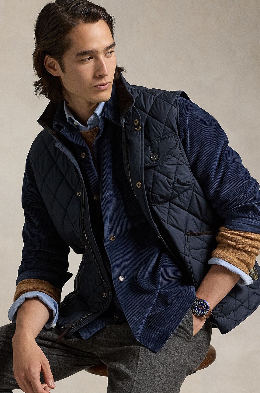 Безрукавка Polo Ralph Lauren чоловіча колір синій перехідна 710940375 