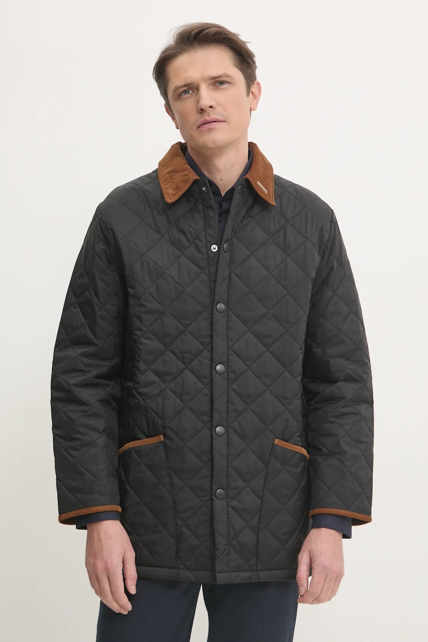 Barbour geaca 30th Anniversary Liddesdale Quilted Jacket barbati, culoarea negru, de tranzitie, MQU1816