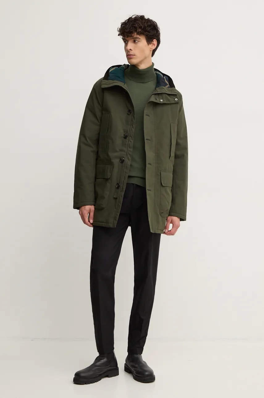 Куртка Barbour Winter Beaufort Waterproof Parka мужская цвет зелёный зимняя MWB1126 Куртка Barbour Winter Beaufort Waterproof Parka мужская цвет зелёный зимняя MWB1126