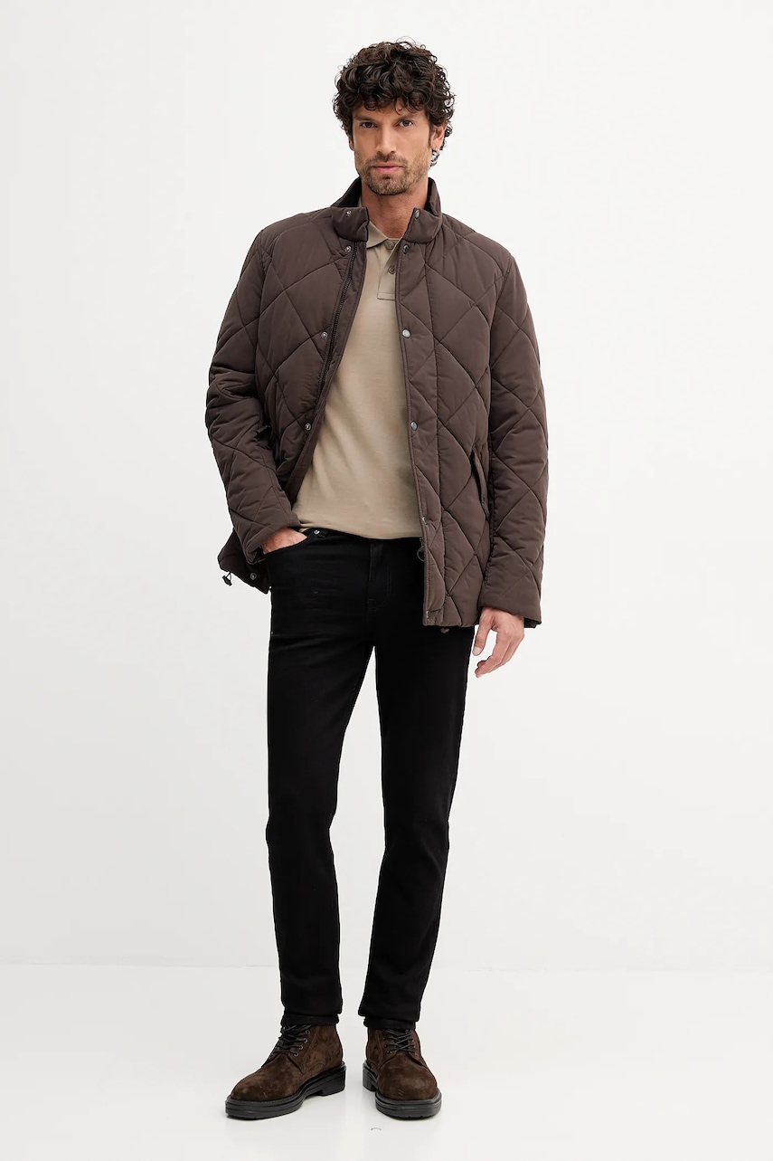 Куртка Barbour Winter Chelsea Quilted Jacket цвет коричневый демисезонная MQU1686 Куртка Barbour Winter Chelsea Quilted Jacket цвет коричневый демисезонная MQU1686