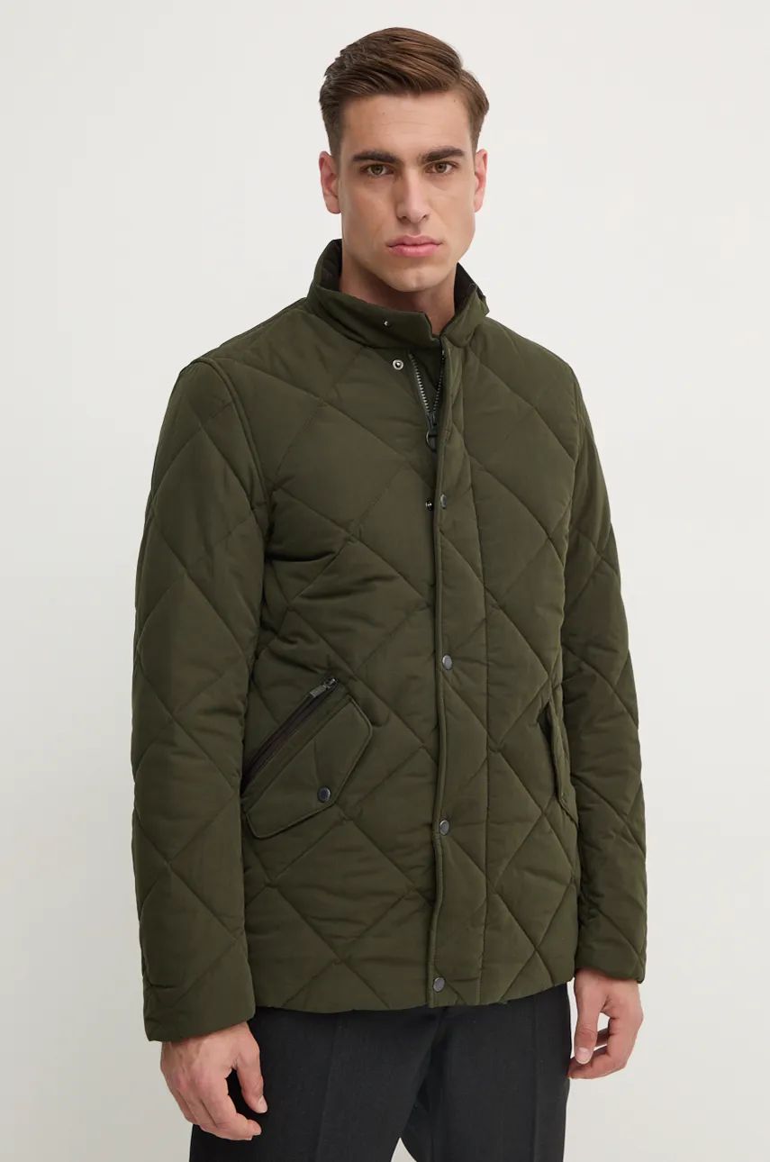 Barbour geaca Winter Chelsea Quilted Jacket barbati, culoarea maro, de tranzitie, MQU1686