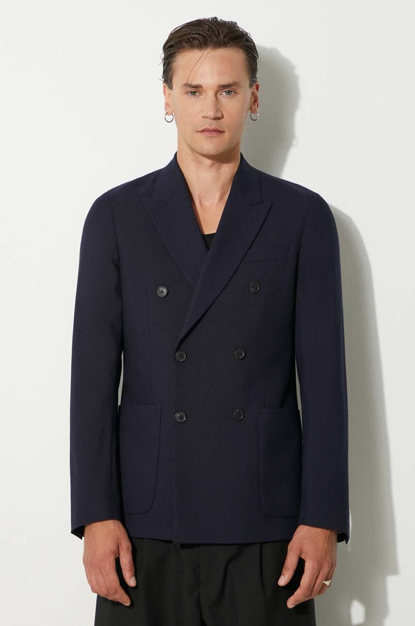 Vlněné sako Paul Smith tmavomodrá barva, M1R-2320-N01746