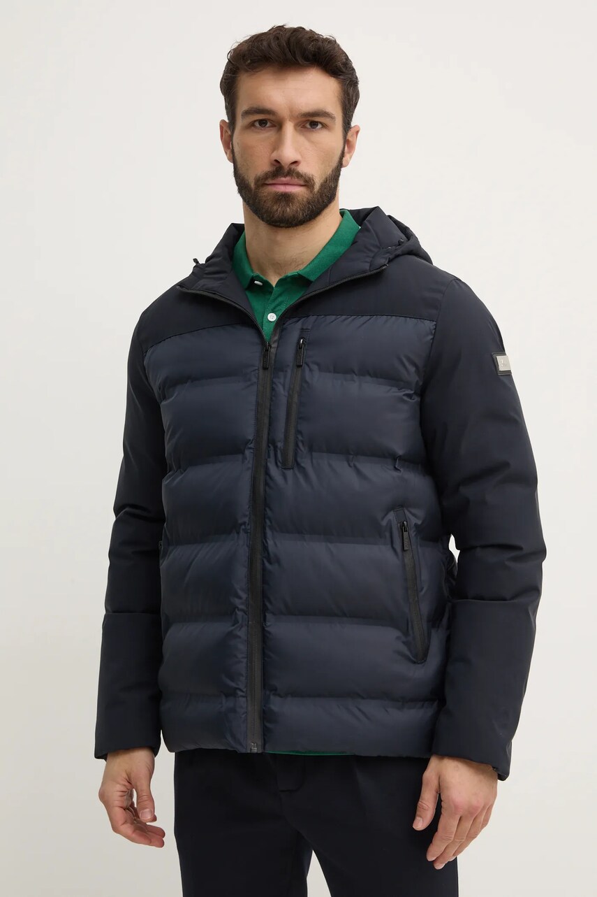 Karl Lagerfeld geaca barbati, culoarea albastru marin, de iarna, 544596.505029