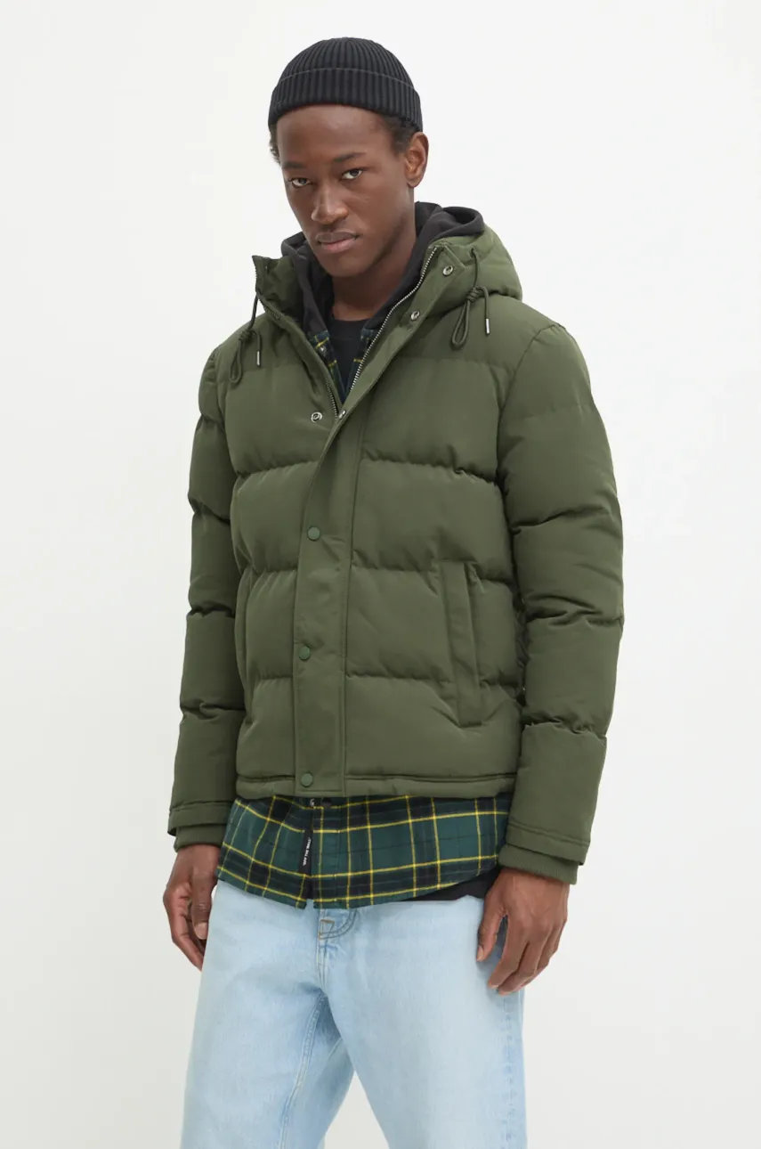Superdry geaca barbati, culoarea verde, de tranzitie, M5011743A-43E