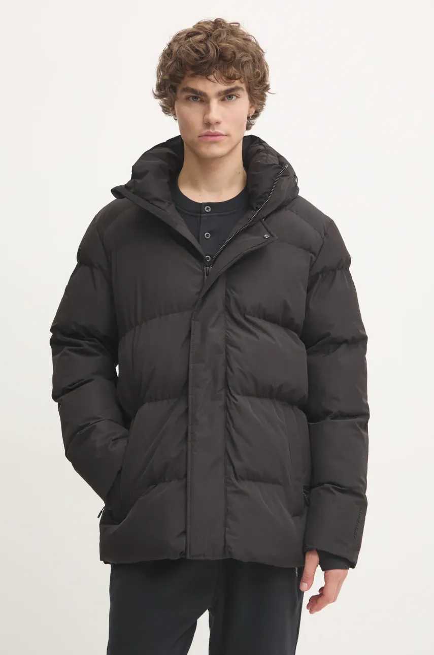Superdry geaca barbati, culoarea negru, de iarna, M5011901A-02A