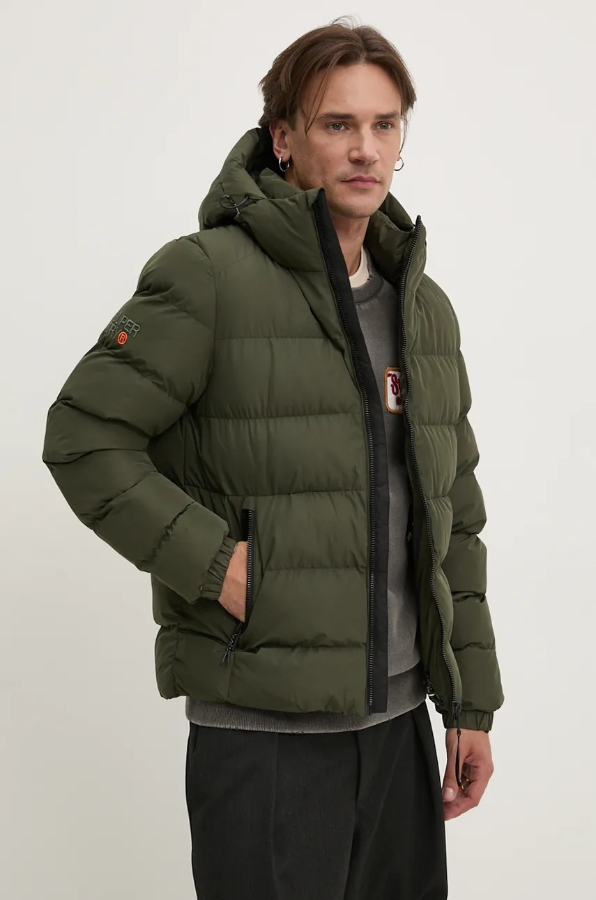 

Яке Superdry в зелено зимен модел M5011905A-ZC3, Зелен