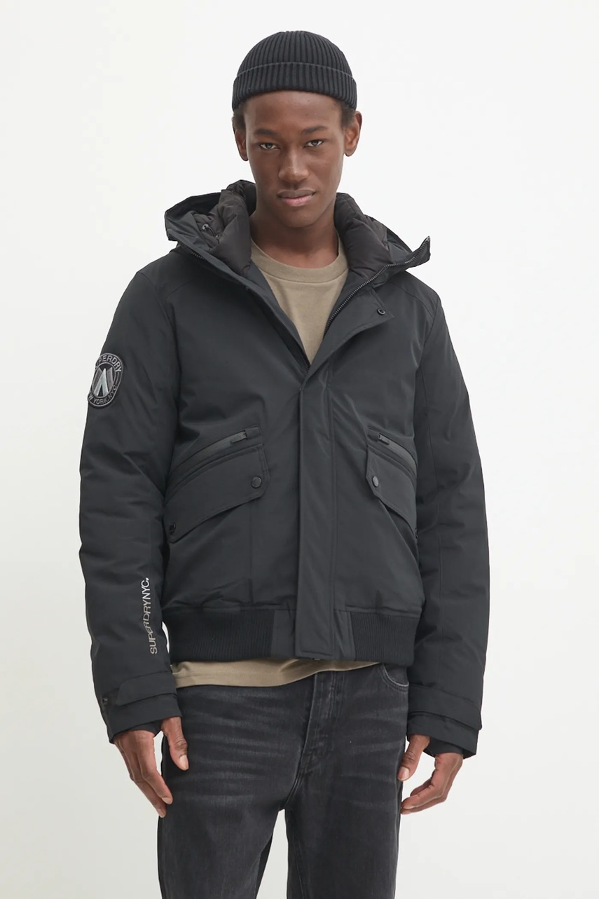 

Яке Superdry в черно зимен модел M5011908A-02A, Черен
