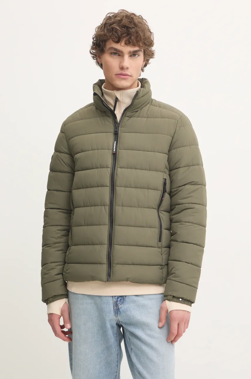 Superdry geaca barbati, culoarea verde, de tranzitie, M5011911A-8MI