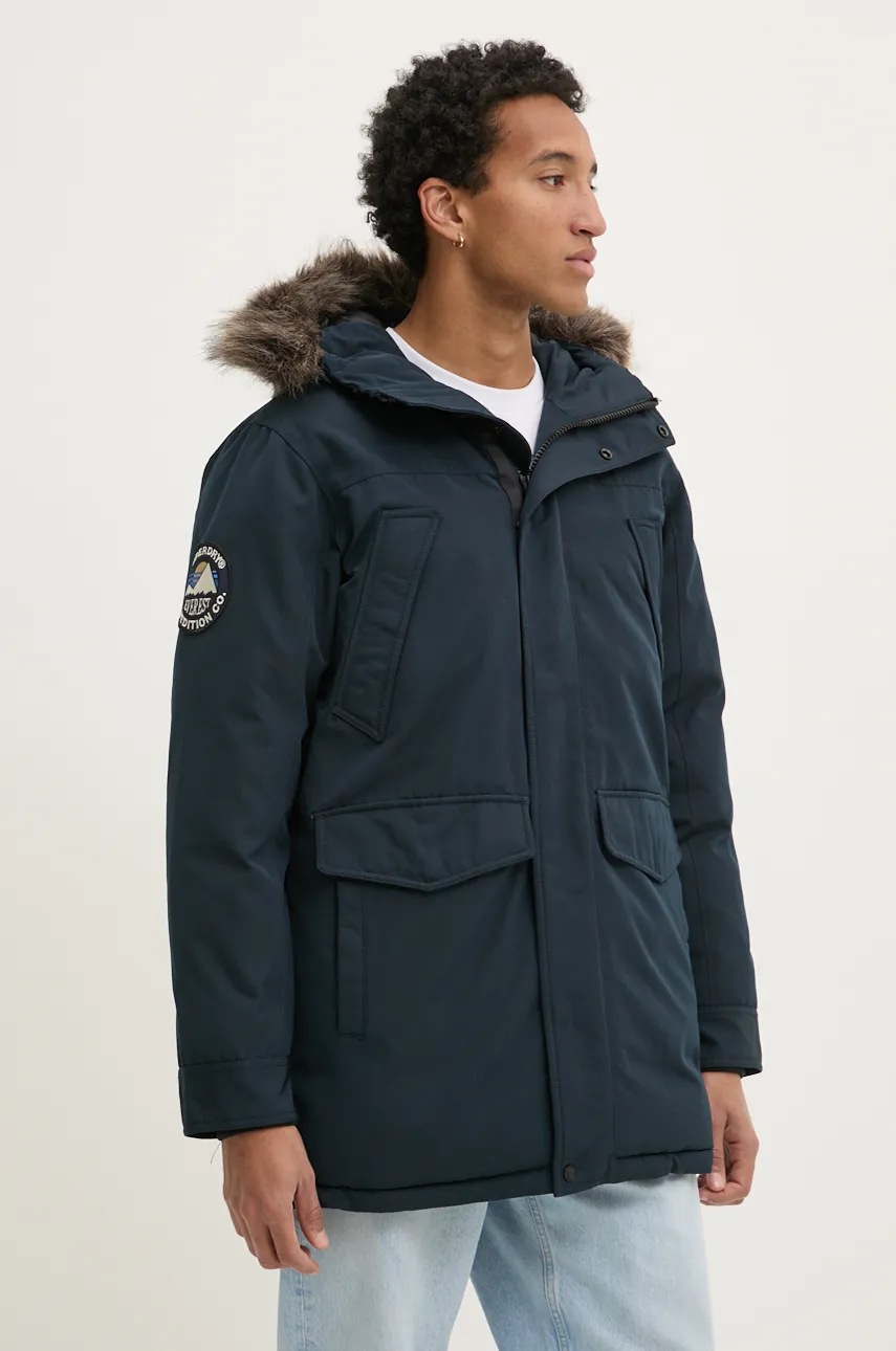 

Парка Superdry мъжка в тъмносиньо зимен модел M5011929A-98T, Тъмносин