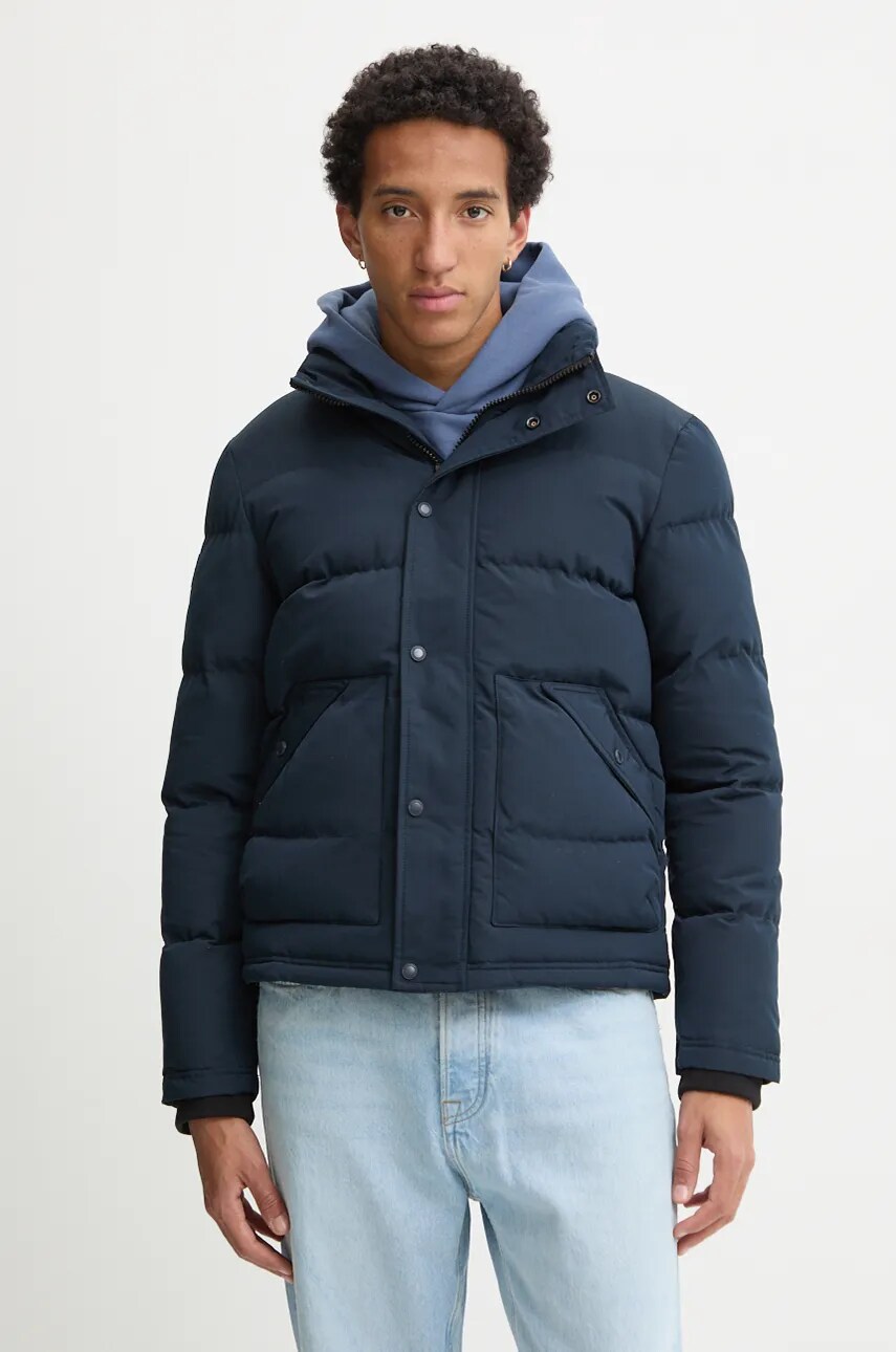 Levně Bunda Superdry pánská, tmavomodrá barva, zimní, M5011931A-98T