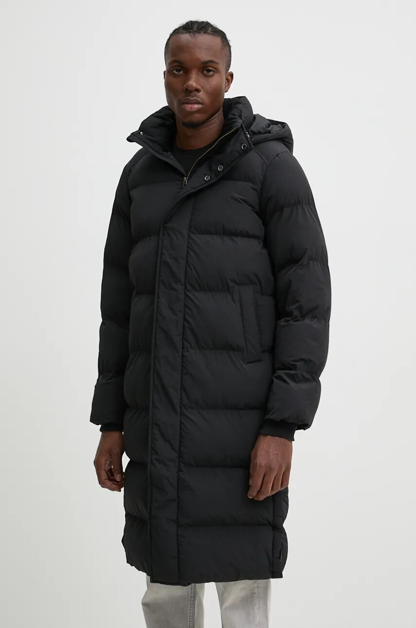 Superdry geaca barbati, culoarea negru, de iarna, M5011977A-02A