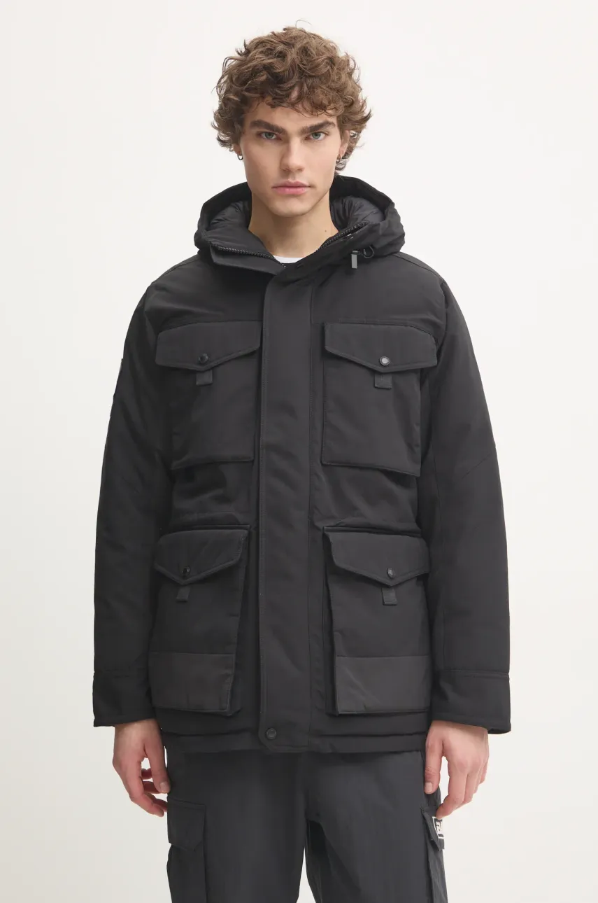 Superdry geaca barbati, culoarea negru, de iarna, M5011992A-12A