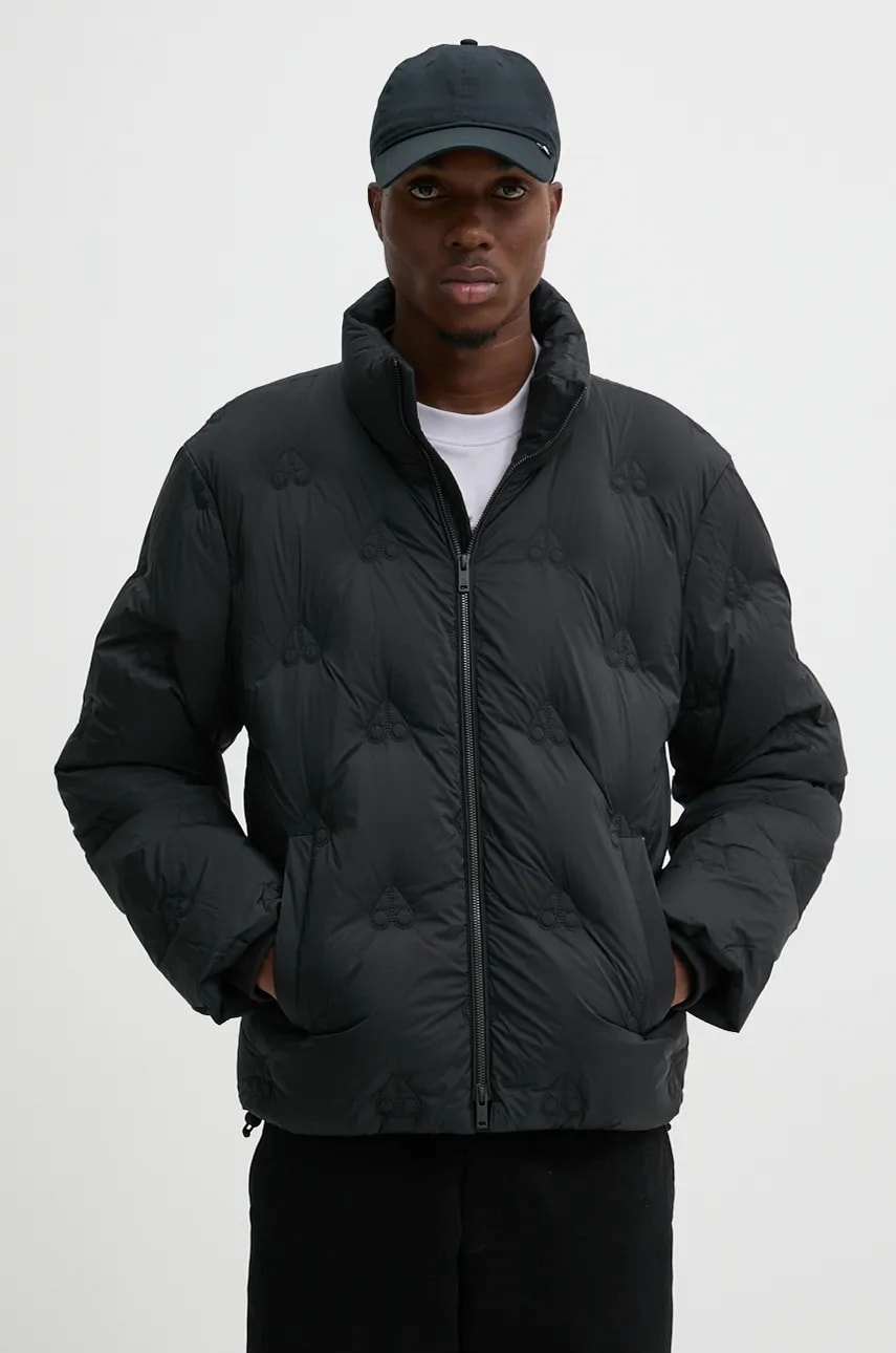 MOOSE KNUCKLES geaca de puf barbati, culoarea negru, de iarna, M34MJ207H