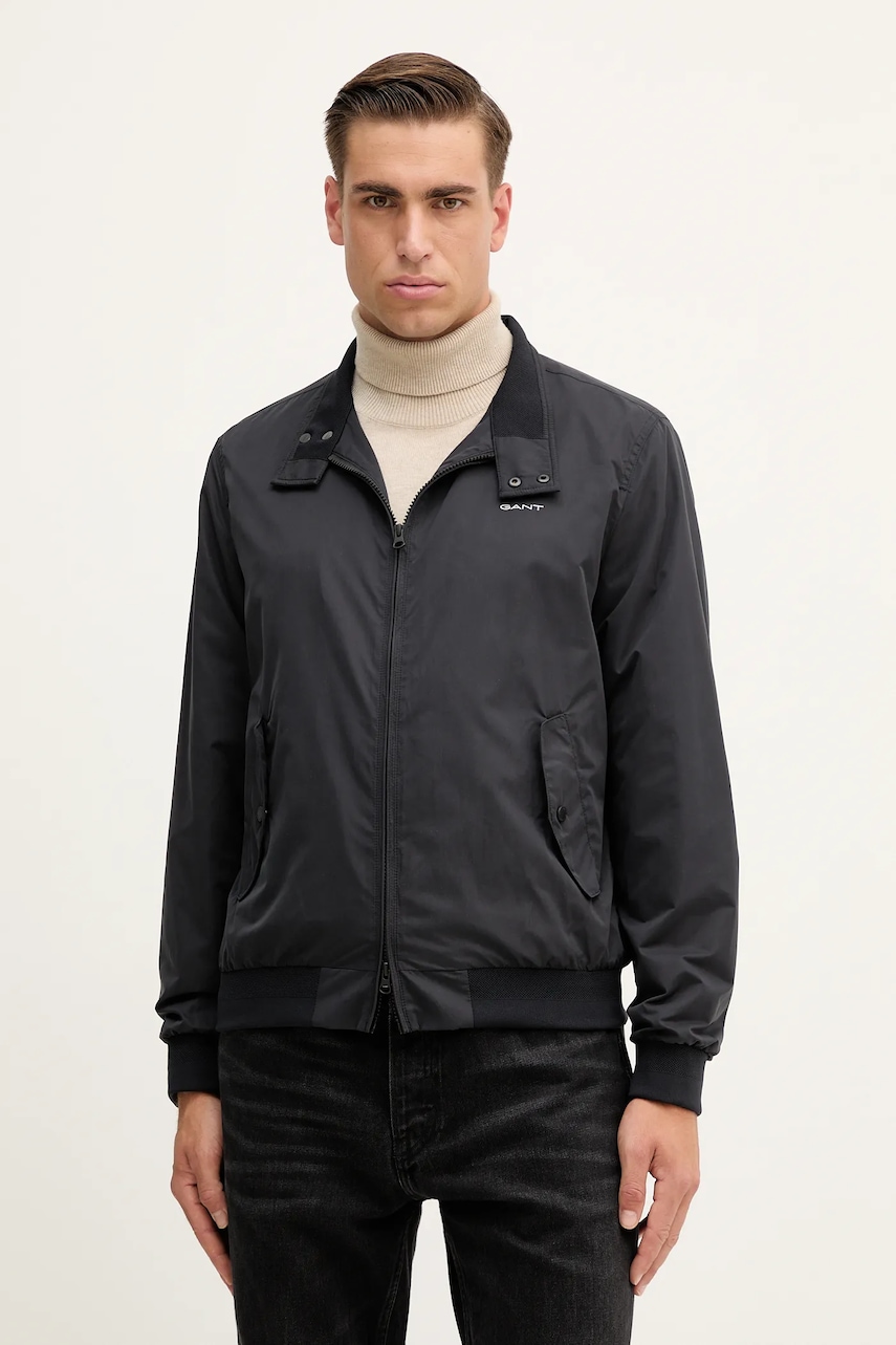 Bunda Gant pánská, tmavomodrá barva, přechodná, 7006381