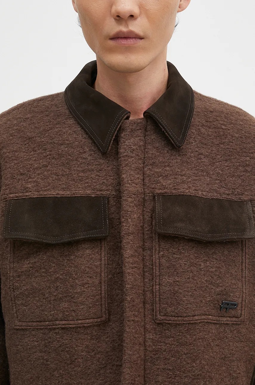 Μάλλινο μπουφάν Filling Pieces Box Jacket φωτογραφία