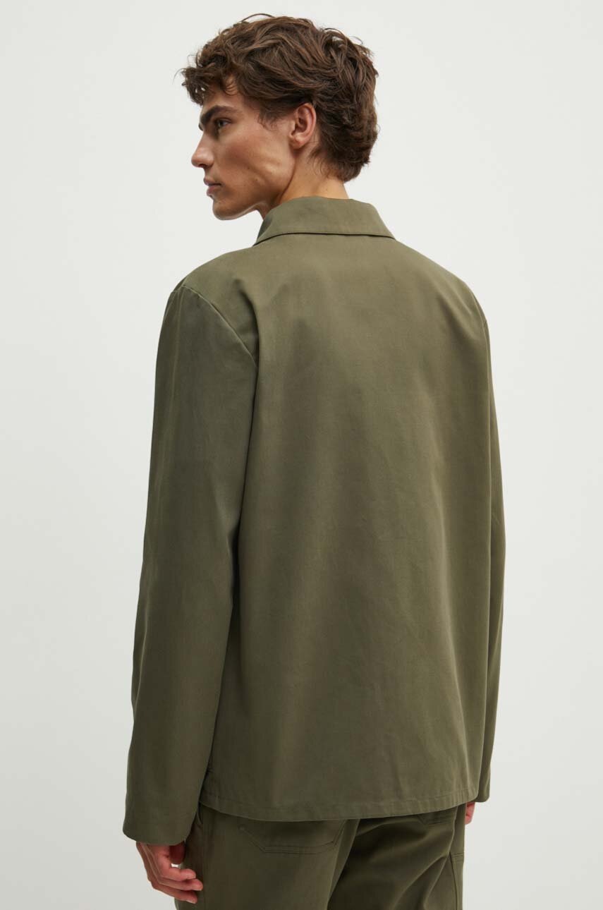 Μπουφάν A.P.C. veste kerlouan logo χρώμα: πράσινο, COGEW.H03205 φωτογραφία