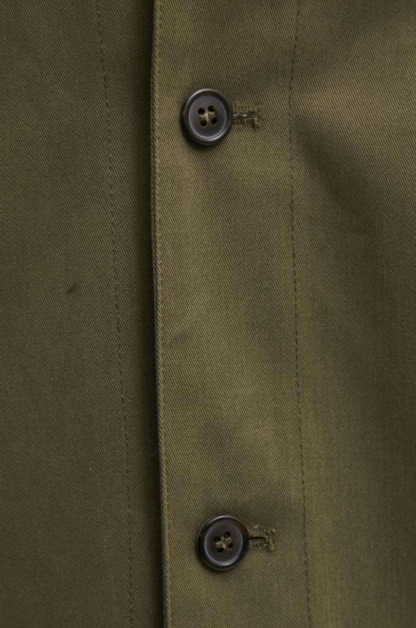 Μπουφάν A.P.C. veste kerlouan logo χρώμα: πράσινο, COGEW.H03205 φωτογραφία