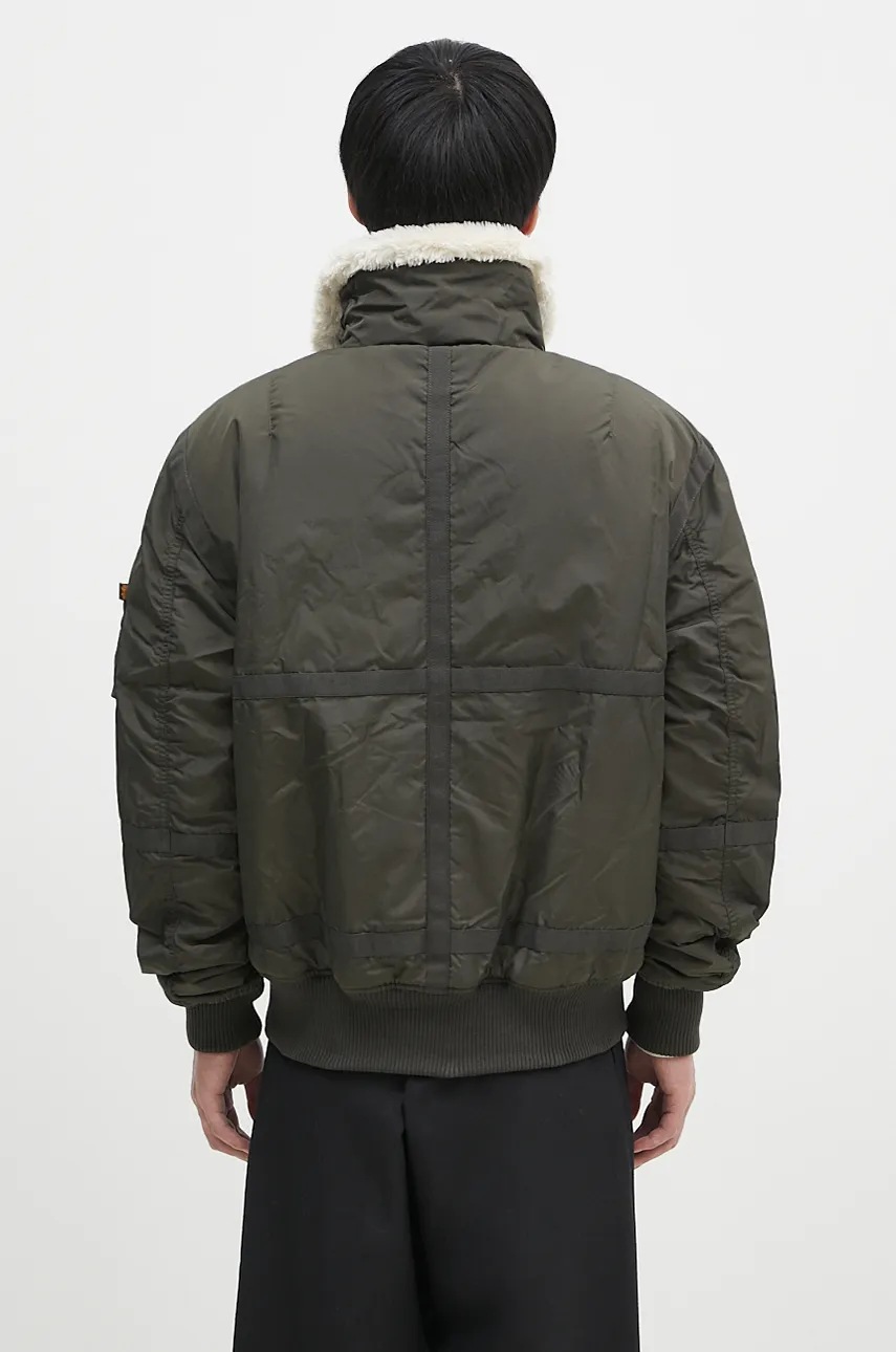 Alpha Industries rövid kabát B15-3 férfi, zöld, átmeneti, 198122 termék 2. képe