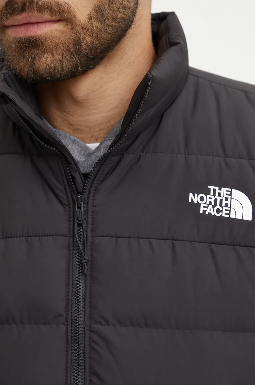 Pernati Prsluk The North Face Aconcagua 3 Vest Za Muškarce, Boja: Crna, Za Zimu, NF0A84IK4H01