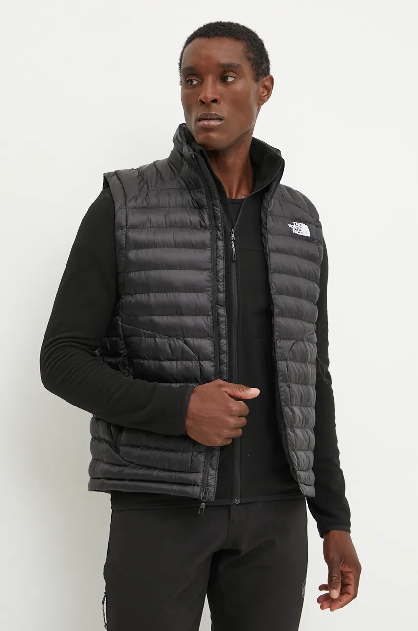 The North Face vesta sport Huila culoarea negru, de tranzitie, NF0A85AF4GZ1