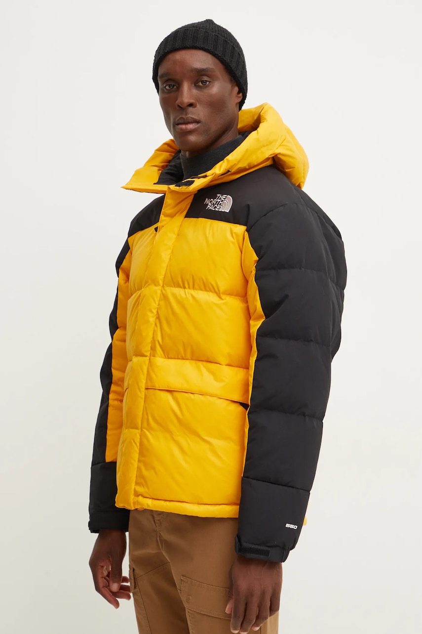 The North Face geaca de puf HMLYN Down barbati, culoarea galben, de iarna, NF0A4QYXZU31 The North Face geaca de puf HMLYN Down barbati, culoarea galben, de iarna, NF0A4QYXZU31